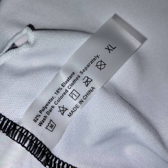 Womens Swimsuit Popart Sz XL Comic Print One Shoulder Connect 2 PC High Cut Swim - Picture 10 of 11